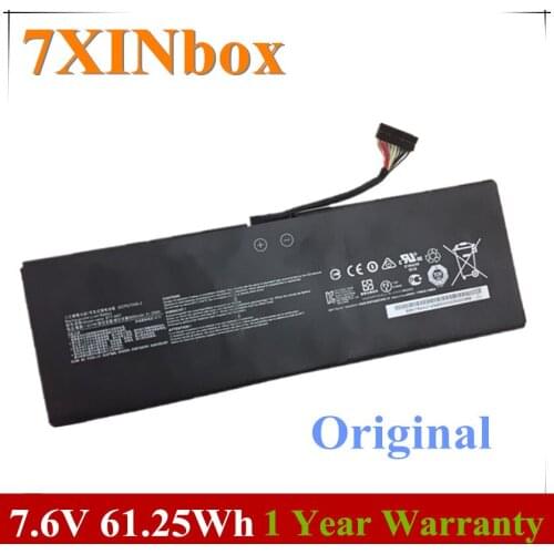 7XINbox 7.6V 61.25Wh 8060mAh Original BTY-M47 Laptop Battery For MSI GS40 GS43 2ICP5/73/95-2 Laptop Tablet