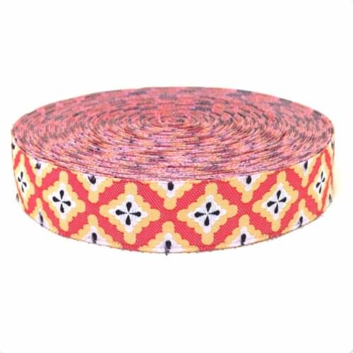 Zakka handmade accessories ribbon laciness 5/8" 16mm 10Y/LOT orange vintage decorative pattern Cartoon ribbon Jacquard Ribbon