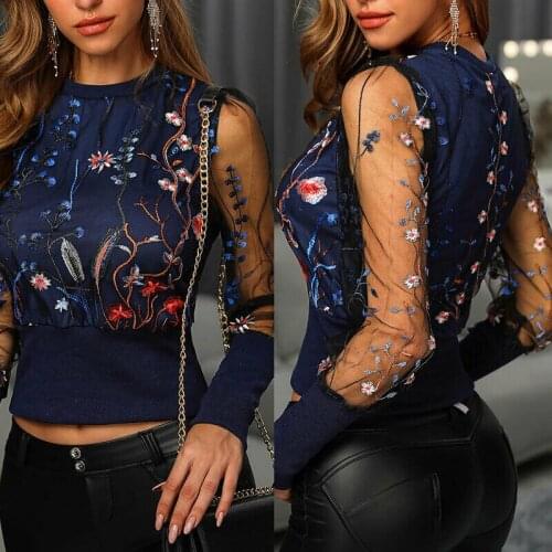 CANIS Blouses With Embroidery