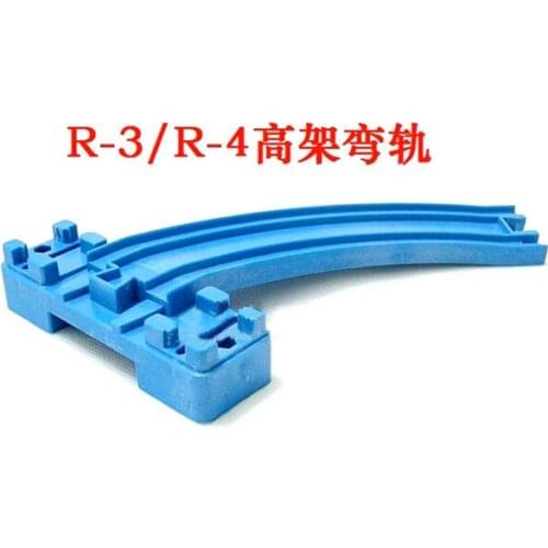 D1054 suitable for electric toy train train track elevated bending track parts 2pcs/lot Compatible plastic Pro