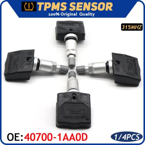 CAR TPMS Tire Tyre Pressure Monitoring Sensor 40700-1AA0D For Nissan 350z Armada Altima Maxima Infiniti M35 M45 QX56 315Mhz
