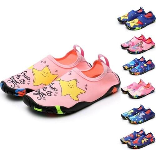 Children Cartoon Wading Shoes Kids Outdoor River Wading Shoes Boys Non-slip Barefoot Water Shoes Beach Socks Girls Beach Shoes