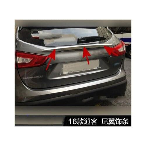 For Nissan QASHQAI 2016-2018 High-quality ABS Chrome tailgate decoration car styling car accessories