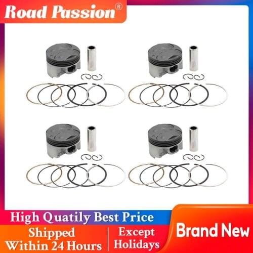 Road Passion 4 Sets Motorcycle Parts Piston Rings Kit 56-57mm for YAMAHA FZR400RR 3TJ FZR400RR SP 3TJ FZ400 4YR 3TJ-11631-00-00