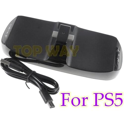 Dual USB C Charging Dock Station For PS5 Controller Charger Stand with USB Ouput Port for PlayStation 5 DualSense Accessories