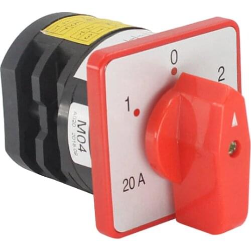 Electric Rotary Cam Changeover Switch HZ5-20 M04 M05 M06 2 Position 3 2 Position 380V 4KW 20A