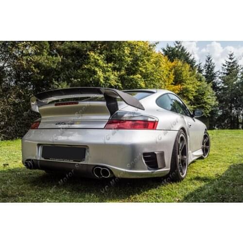 FRP Fiber Glass TA GT Street Style Rear Vents Addon Fit For 2001-2005 911 996 Turbo / GT2 Rear Bumper Side Vents Grille & Addon