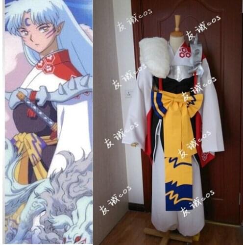 InuYasha Sesshomaru Kimono Anime Cosplay Costume
