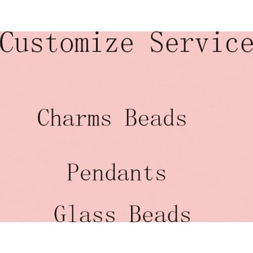 Customize Jewelry Service Fine Silver Gold Charms Beads Pendants Clips Beads Fit Original bracelet Diy Jewelry Making