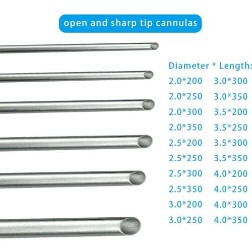 Liposuction Cannula Open Tip Single Holes Fat Transfer Needle Liposuction Instrument Autoclavable