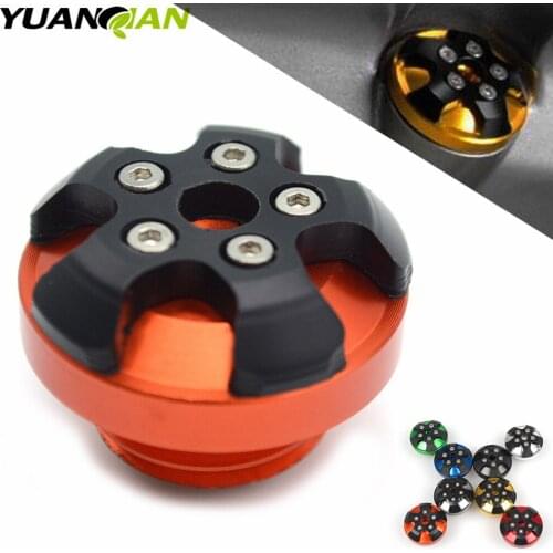 M20*2.5 Motorbike magnetic Engine Oil Filler Cup Cap Plate Brake For kawasaki Z1000 2010 2011 2012 2013 2014 2015 YAMAHA DUCATI