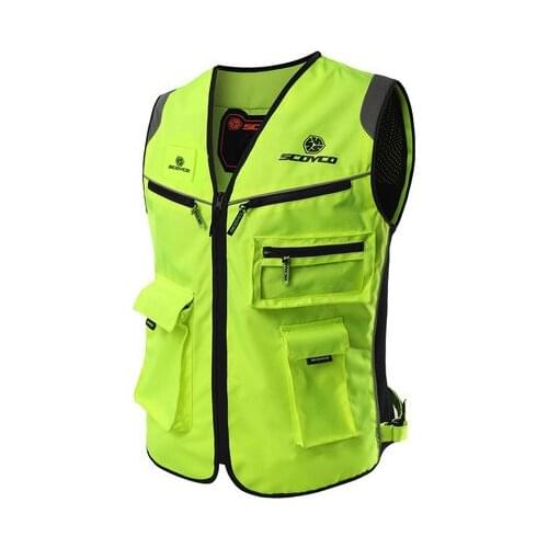 Mountain off-Road Motorcycle Riding Clothes Mens Four Seasons Equipment Reflective Vest Safe Vest Night Clothes