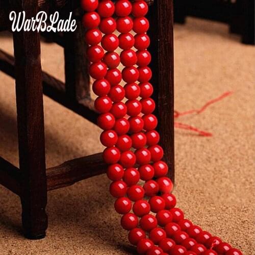 Wholesale Natural Stone Dark Red Coral Beads 4mm 6mm 8mm 10mm Round Loose Beads For DIY Bracelet Necklace Jewelry Making