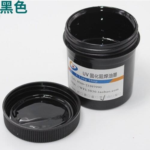 PCB UV Photosensitive Inks Green White Blue Red Black PCB UV Curable Solder Resist Ink Solder Mask UV Ink