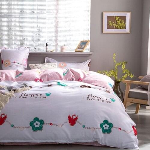 Bed Linens Flower I Lovet Sun Duvet Cover Set Bedding Japanese And Korean Quality Bed Clothes 3-4 Pc Double Roupa De Cama Sheet