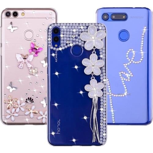 Pearl pendant Clear Case For Huawei Y7 Nova 5T P Smart Z 2019 Huawei P20 P30 Pro Mate 20 9A Y8P Honor 9X 20s 10 lite Phone Cover