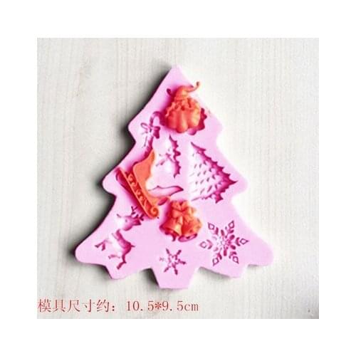 Christmas Collection Sugar-Turning Cake Decoration Die Dry Perth Chocolate Chocolate Die Silica