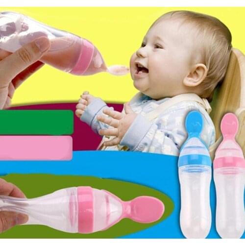 Pacifiers For Babies Bottle Spoon Kids Toddler Silicone Spoons For Feeding Medicine Newborn Baby Tableware Feeding Accessories