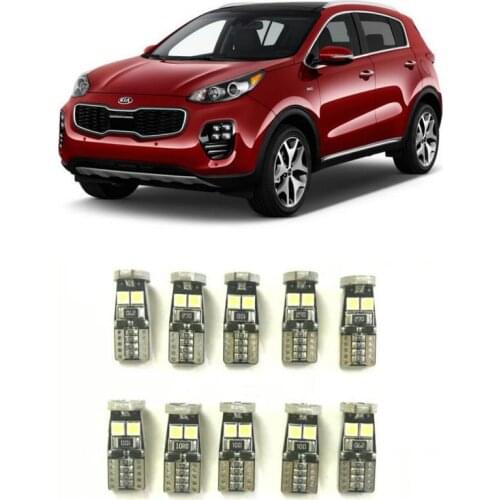 Canbus w5w Led interior lights For Kia rio ceed sportage cerato sorento soul Carens Magentis Opirus Optima Picanto Carnival