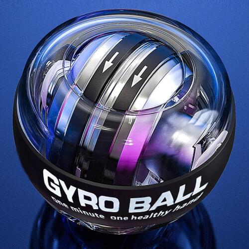 LED Gyroscopic Powerball Autostart Range Gyro Power Wrist Ball With Counter Arm Hand Muscle Force Trainer Fitness Equipment