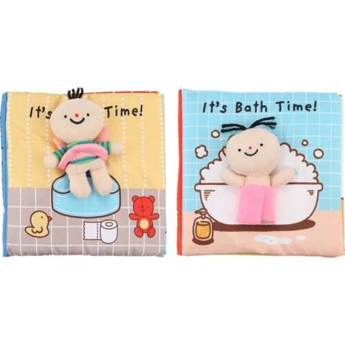 Cloth Books Soft Baby Books Rustle Sound Baby Quiet Books Infant Early Learning Educational Toys For 0 -12 Months Rattle
