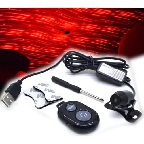 USB Car Starry Sky Light Interior Modification Car Ceiling Atmosphere light Meteor Shower Car Starry Projection Atmosphere light