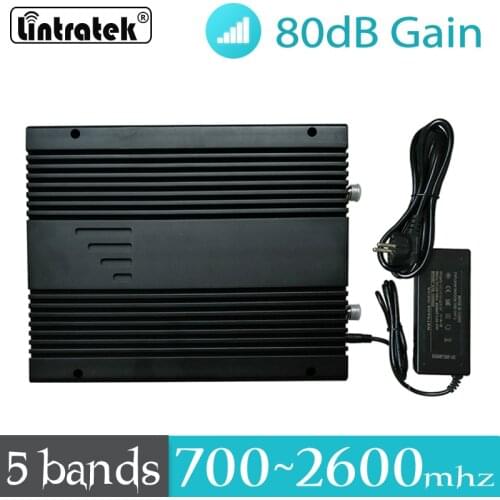 27dbm Signal Booster 800 band20 2G 3G 4G GSM 900 WCDMA UMTS 2100 LTE 1800 2600mhz Cellular Repetidor 85db Cellphone Amplifier