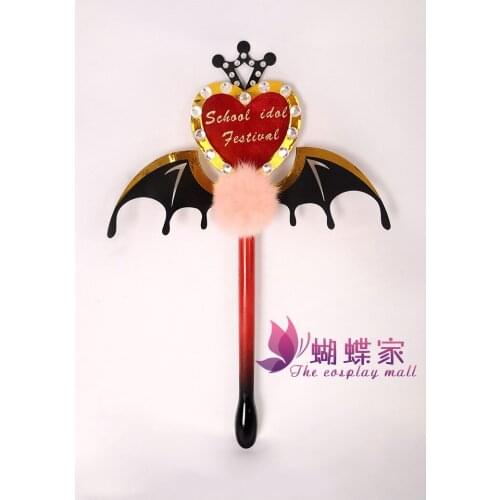 In stock! Anime Lovelive Little Devil Awakening Love Staff Cosplay Female Props X