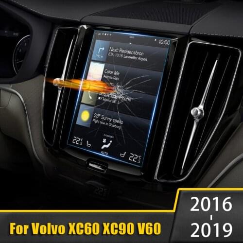 For Volvo XC60 XC90 XC40 S90 V90 V60 2016 2017 2018 2019 Glass Car Navigation Screen Protector Touch Display Screen film Sticker