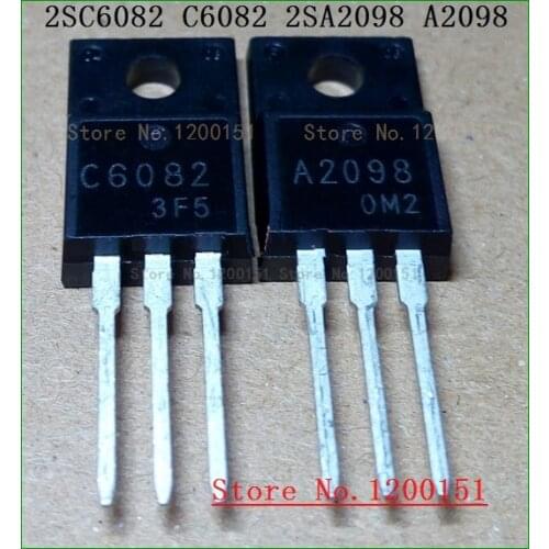 10pcs/lot=5pair 2SC6082 2SA2098 C6082 A2098 2SA2099 2SC5888 A2099 C5888 2SA2210 2SC6082 A2210 C6082 TO220F