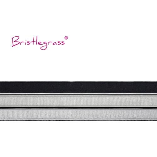 BRISTLEGRASS 100 Yard by Roll 8mm Shiny Nylon Bra Strap Elastics Spandex Satin Band Shoulder Tape Underwear Lingerie Sewing Trim