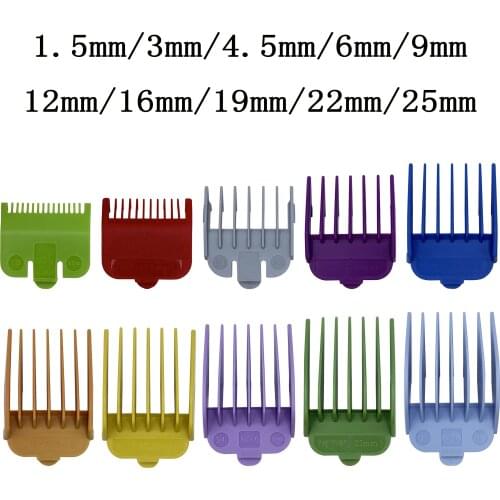 8pcs Professional Cutting Guide Comb for Wahl with Metal Clip 3/6/10/13/16/19/22/25MM