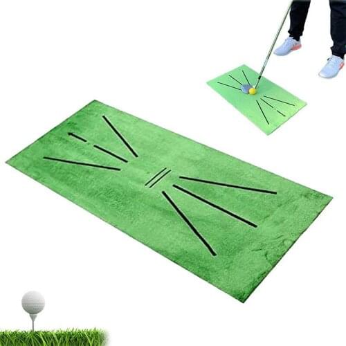 60*30cm Golf Training Mat for Swing Detection Batting Portable Golf Putting Practice Aids Equipment for Yard Office