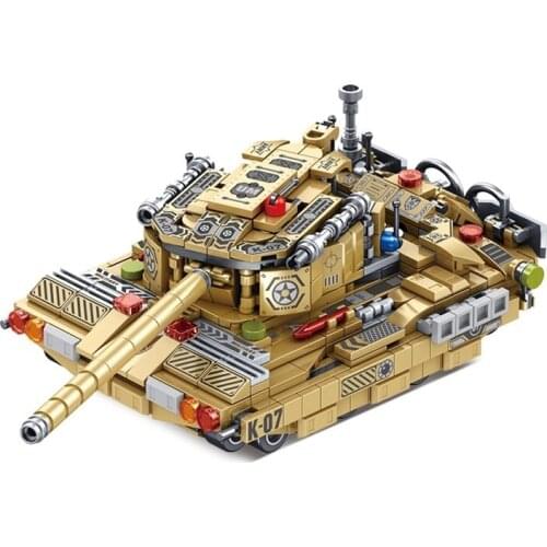 8IN1 Military War Tank Model Bricks Building Blocks Toys for Children Kids Boys Gifts 725Pcs