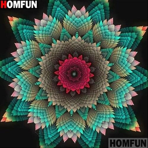 HOMFUN Full Square/Round Drill 5D DIY Diamond Painting "Religious Mandala" 3D Embroidery Cross Stitch 5D Decor Gift A13232