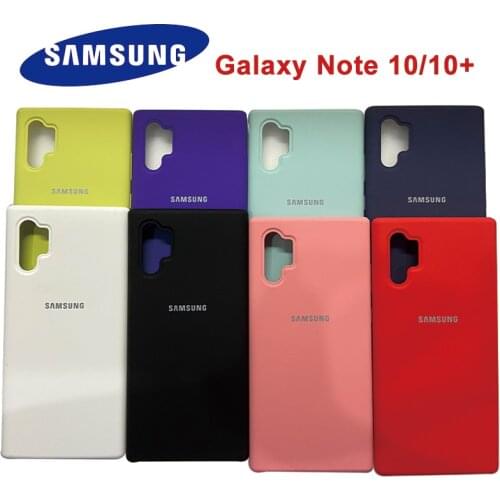SAMSUNG Note 10 + Case Samsung Galaxy Note10 plus Liquid Silicone Cover Protective Silky Soft-Touch Shell For Galaxy Note 10plus