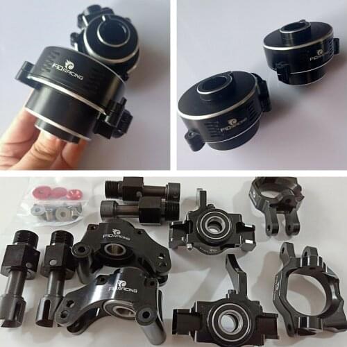 FID racing CNC front + rear wheel Hub Carrier mount + Castor Block + 2pcs gearbox for Losi DBXL V1.0