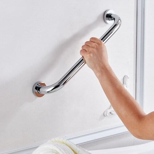 Grab Hand Bars Bathroom Tub Toilet Handrail Brass Material Grab Bar Chrome Shower Safety Support Handle Towel Rack 30-50cm