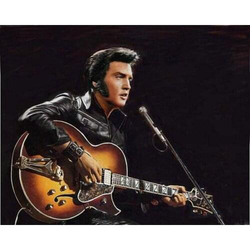 DIY Diamond Painting Cross Stitch kits Full square diamond Mosaic Elvis Presley pattern Diamond Embroidery Icons home Decorative