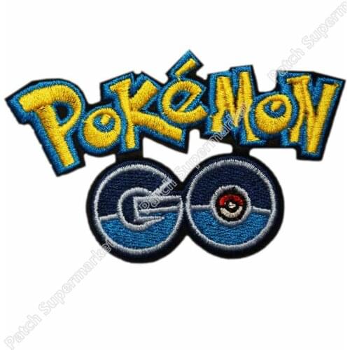 Go logo Iron On Patch HOT Embroidered Emblem applique Costume Cosplay Team