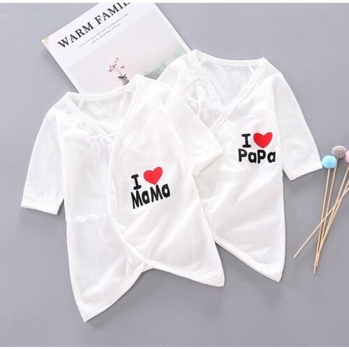 0-3M Baby Boys Girls Clothing Newborn Baby Cotton Summer Thin Rompers 2pcs Short Sleeve One Piece Outfit Cartoon Climbing Pajama