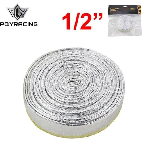 PQY - 1/2" Aluminized Reflective Mylar Foil Heat Shield Fire Sleeve (One roll=10m) PQY1511A