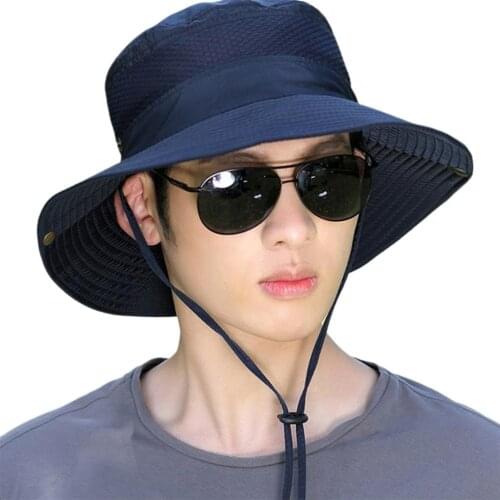 Sun Hat UV Protection Outdoor Hat Breathable Sun Hat Wide Brim Summer Cap For Outdoor Gardening Fishing Beach Gorras Hombre