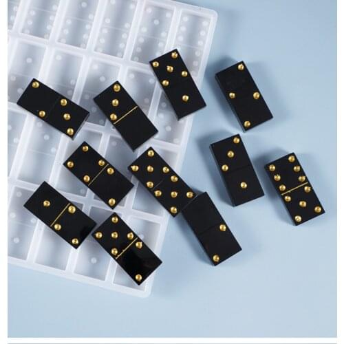 Domino Resin Silicone Mold Jewelry Pendant Craft Tools Jewelry Supplies Making Epoxy Resin Craft Cabochons Board Charms ornament