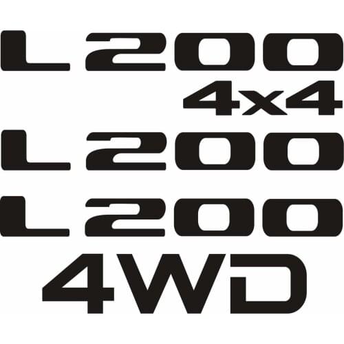 For 1Set Mitsubishi L200 Sport 4WD Replacement 3rd generation decals stickers graphic