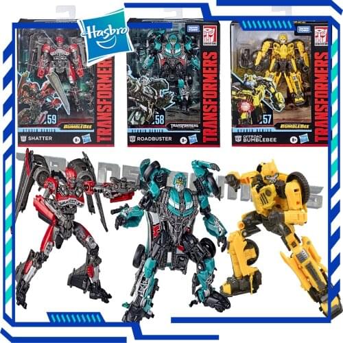 Hasbro Transformers Movie Deluxe Class Movie Studio Series SS59 Shatter Jet SS58 Roadbuster SS57 Bumblebee Transformation Gift