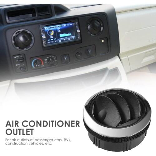 Automobile Interior Decoration Parts 2.95 inch A/C Air Vent Universal Air Conditioning Outlet with Chrome for RV Bus