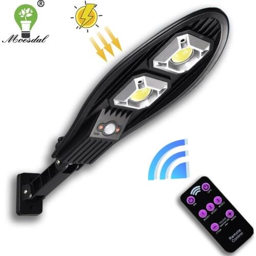 Motion Sensor Solar Light IP65 Waterproof COB Solar Wall Lamp Outdoor Garden Lighting with Remote Control Street Lights