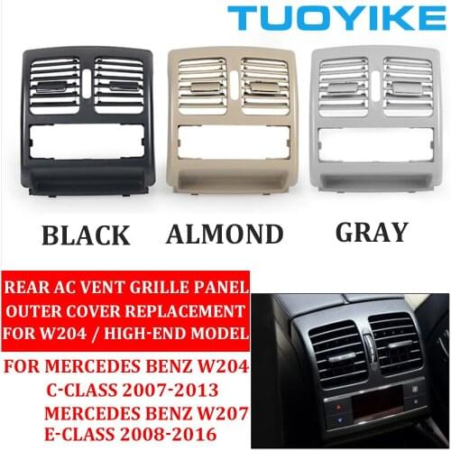 High-end Car Rear AC Air Conditioner Vent Grille Panel Cover Replace For Mercedes BENZ W204 W207 C/E-Class C180 C200 C300 07-13