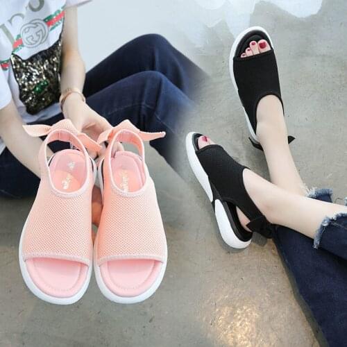 2021 Women Casual Sandals Platform Open Toe Fish Mouth Shoe Fow Women Roman Style Sandals Fashion Ladies Woman Gladiator Sandals